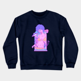 Beautiful cosmic hippi girl part 2 Crewneck Sweatshirt